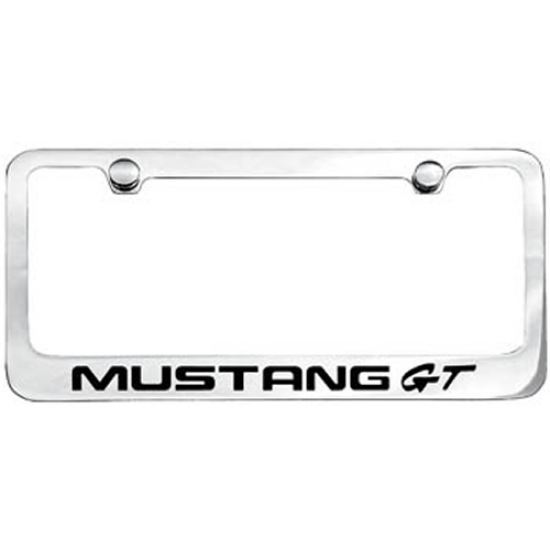 Contour de Plaque Chromé avec logo MUSTANG GT